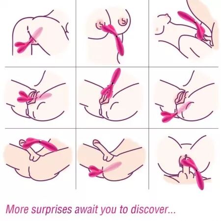 ARMONY - Y-WAND MASSAGE & VIBRATEUR DOUBLE TÊTE FUCHSIA