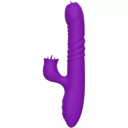 ARMONY - VIBRATEUR LAPIN ENTIÈREMENT G SPOT AVEC LANGUE STIMULANTE EFFET CHALEUR VIOLET