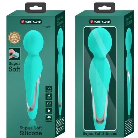 PRETTY LOVE - WALTER VIBRATEUR WAND AQUA VERT