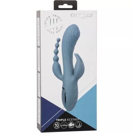 CALEXOTICS - VIBRATEUR TRIPLE ECSTASY GRIS