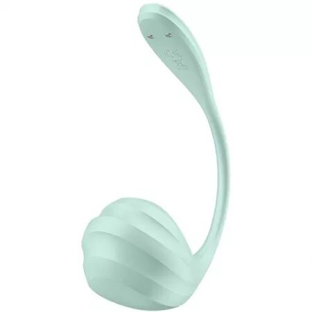SATISFYER - APPLICATION GRATUITE STIMULATEUR DE POINT G PÉTALE LISSE VERT D'EAU