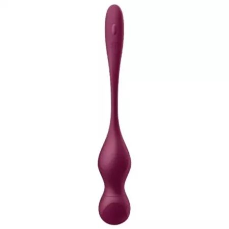 SATISFYER - LOVE BIRDS VARY BALLES VIBRANTES APPLICATION GRATUITE VIN ROUGE