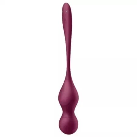 SATISFYER - LOVE BIRDS VARY BALLES VIBRANTES APPLICATION GRATUITE VIN ROUGE