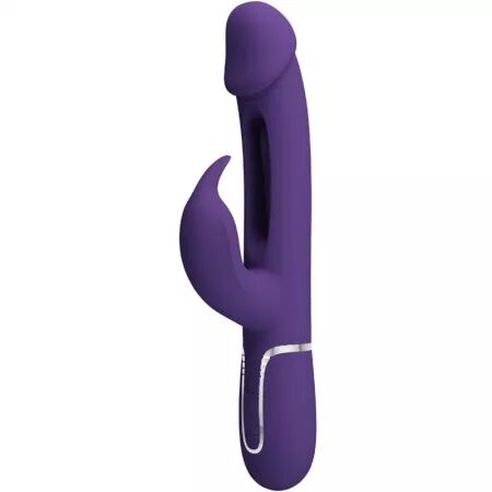 PRETTY LOVE - VIBRATEUR MULTIFONCTION 3 EN 1 KAMPAS RABBIT AVEC LANGUE VIOLET