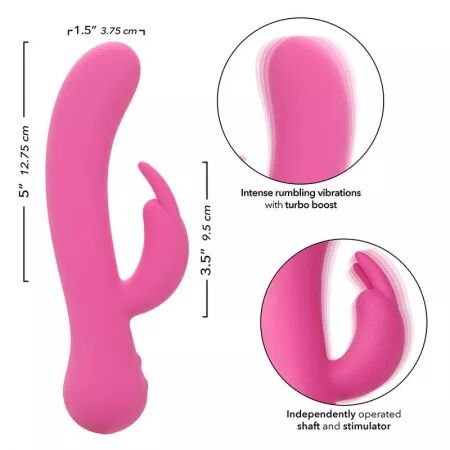 CALEXOTICS - FIRST TIME VIBRATEUR LAPIN RECHARGEABLE ROSE