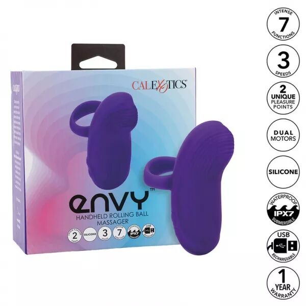 CALEXOTICS - ENVY MASSEUR � BILLE PORTABLE 7 VIBRATIONS VIOLET