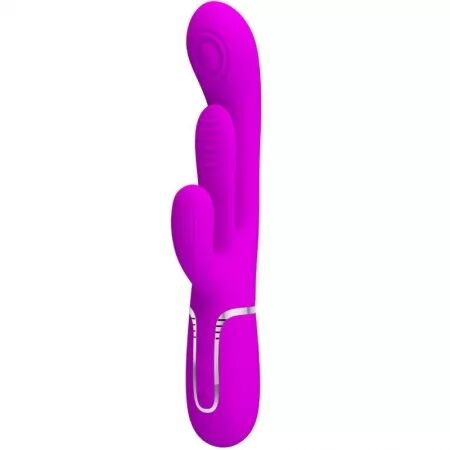 PRETTY LOVE - SHANIA TRIPLE RABBIT VIBRATEUR MULTIFONCTION ROSE