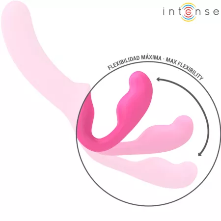 INTENSE - AMY DOUBLE VIBRATEUR 20 CM ROSE TÉLÉCOMMANDE