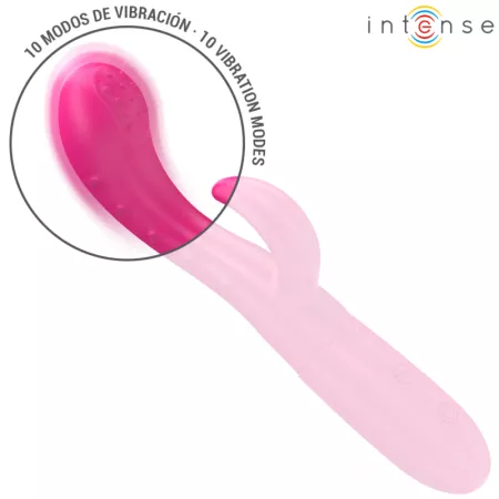 INTENSE - AMARA VIBRATEUR AVEC LANGUE STIMULANTE 10 VIBRATIONS ROSE