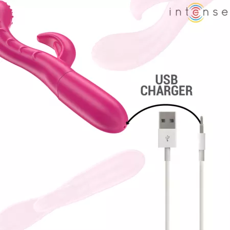 INTENSE - AMARA VIBRATEUR AVEC LANGUE STIMULANTE 10 VIBRATIONS ROSE
