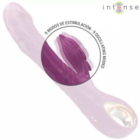INTENSE - HALLE VIBRATEUR MULTIFONCTION AVEC LANGUE STIMULANTE DAUPHIN VIOLET