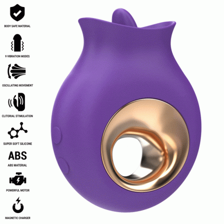 INTENSE - TULI STIMULATEUR CLITORIS 9 VIBRATIONS & 9 OSCILLATIONS VIOLET