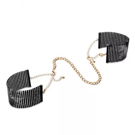 BIJOUX - DÉSIR MÉTALLIQUE MENOTTES EN MAILLE MÉTAL NOIR