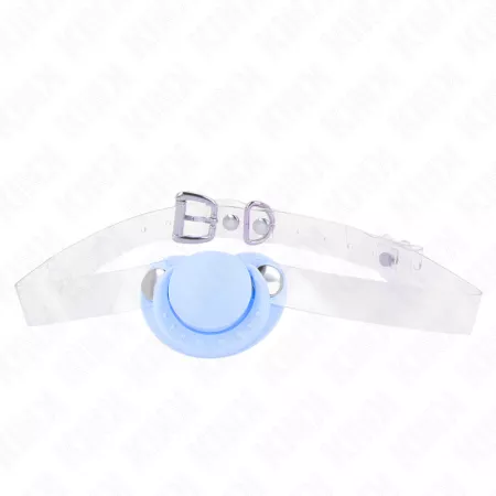 KINK - GAG EN FORME DE SUCETTE BLEU CLAIR 5,5 x 4 CM AJUSTABLE 43-60 CM