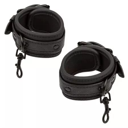 CALEXOTICS - NOCTURNAL CEINTURE DE LIT RÉGLABLE EN CUIR NOIR