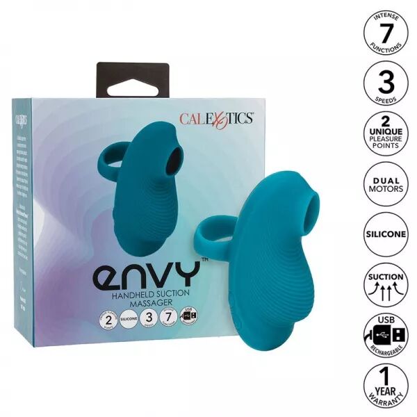 CALEXOTICS - ENVY MASSEUR � BILLE PORTABLE 7 VIBRATIONS BLEU