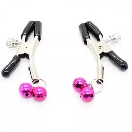 OHMAMA FETISH - PINCES  TÉTONS AVEC CLOCHE ROSE