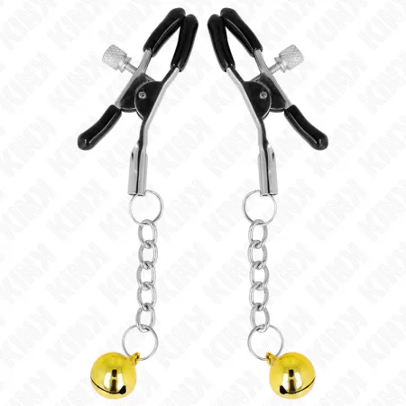 KINK - PINCES À METON PENDENTIF JINGLE BELL OR 6 CM