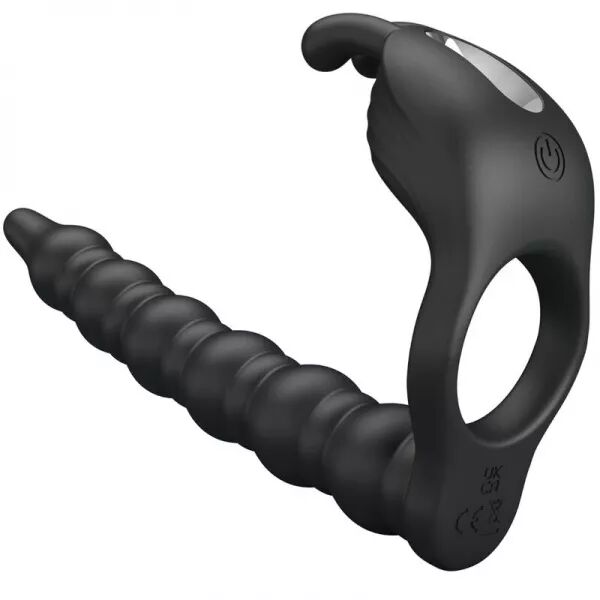 PRETTY LOVE - BLACKNEY ANNEAUX P�NIS AVEC PLUG VIBRATEUR