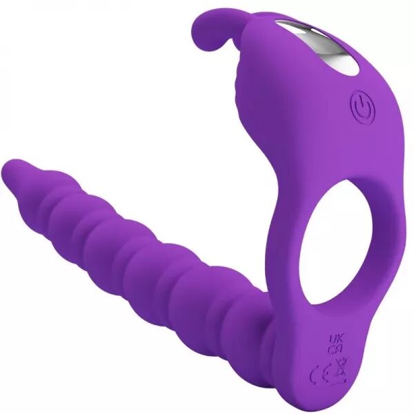PRETTY LOVE - BLACKNEY ANNEAUX P�NIS AVEC PLUG VIBRATEUR