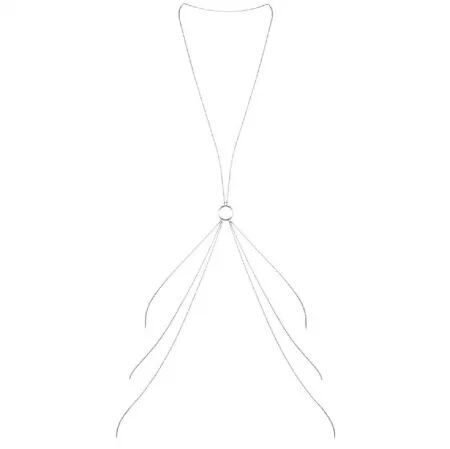 BIJOUX - MAGNIFIQUE CHAÎNES MÉTALLIQUES POUR LE CORPS 8 ARGENT