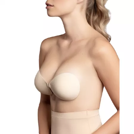 BYE-BRA - SOUTIEN-GORGE INVISIBLE BEIGE BONNET C