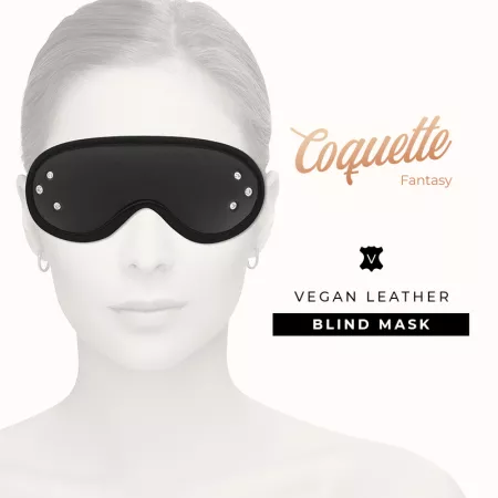 COQUETTE CHIC DESIRE - MASQUE FANTASY EN CUIR VÉGAN AVEC DOUBLURE EN NÉOPRÈNE