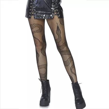 LEG AVENUE - BAS NET SERPENTS NOIR