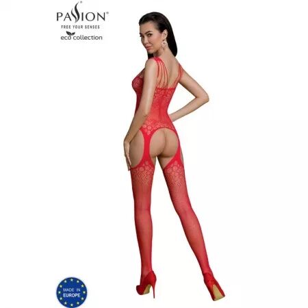 PASSION - BODYSTOCKING ECO COLLECTION ECO BS004 ROUGE