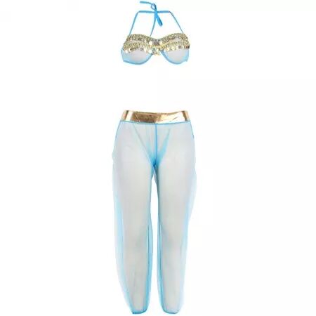 SUBBLIME - ENSEMBLE LINGERIE BLEU STYLE INDIEN L/XL