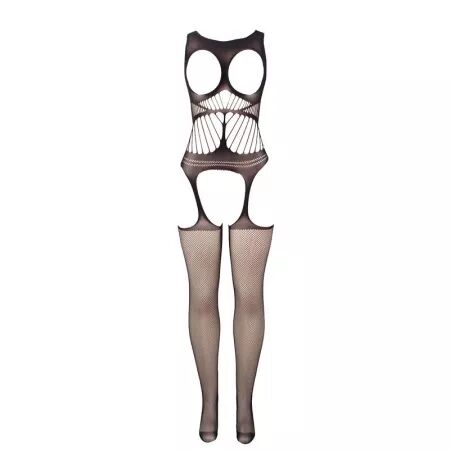 SUBBLIME - 951900 BODYSTOCKING RÉSILLE SANS FOURRURE AVEC COQUE ET ÉPAULES OUVERTES NOIR TAILLE UNIQUE