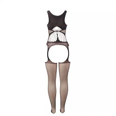 SUBBLIME - 951900 BODYSTOCKING RÉSILLE SANS FOURRURE AVEC COQUE ET ÉPAULES OUVERTES NOIR TAILLE UNIQUE