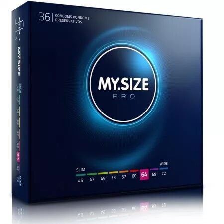 MY SIZE - PRO PRÉSERVATIFS 64 MM 36 UNITÉS