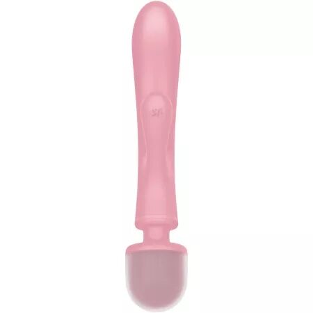 SATISFYER - MASSEUR VIBRATEUR LAPIN TRIPLE LOVER ROSE