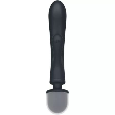 SATISFYER - MASSEUR VIBRATEUR LAPIN TRIPLE LOVER GRIS