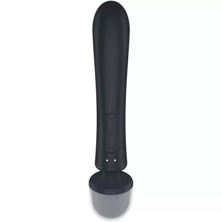 SATISFYER - MASSEUR VIBRATEUR LAPIN TRIPLE LOVER GRIS