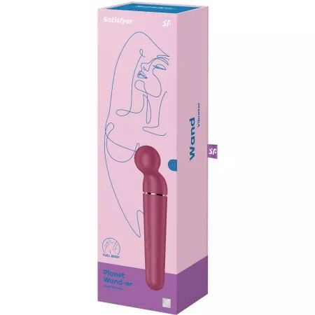 SATISFYER - PLANET WAND-ER VIBRATEUR MASSAGER BERRY