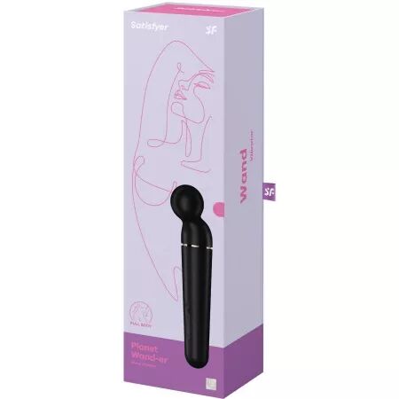 SATISFYER - MASSAGER VIBRATEUR PLANET WAND-ER NOIR