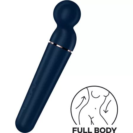 SATISFYER - MASSAGER VIBRATEUR PLANET WAND-ER BLEU