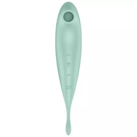 SATISFYER - APPLICATION DE STIMULATEUR ET VIBRATEUR TWIRLING PRO+ VERT