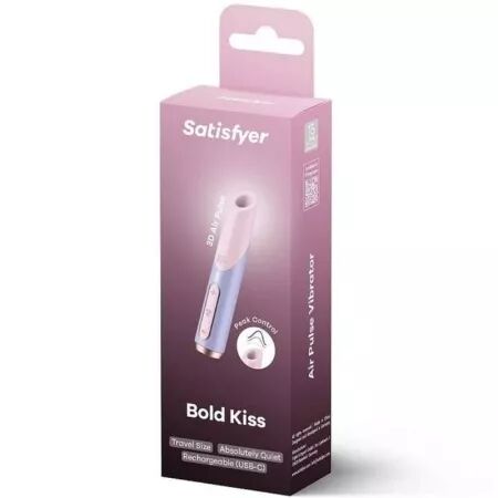 SATISFYER - BOLD KISS WAVE STIMULATEUR DE CLITORIS ROSE / VIOLET