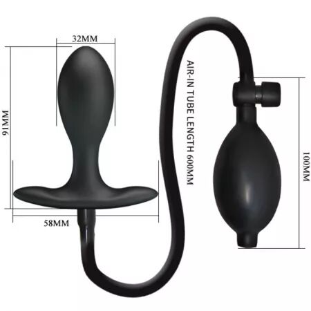 PRETTY LOVE - PLUG ANAL GONFLABLE NOIR