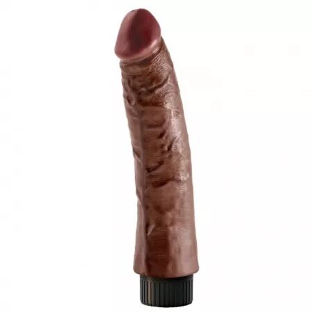 KING COCK - BITE VIBRANTE MARRON 17,78 CM