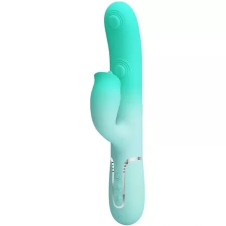 PRETTY LOVE - VIBRATEUR LAPIN MULTIFONCTION GIGI VERT AQUA