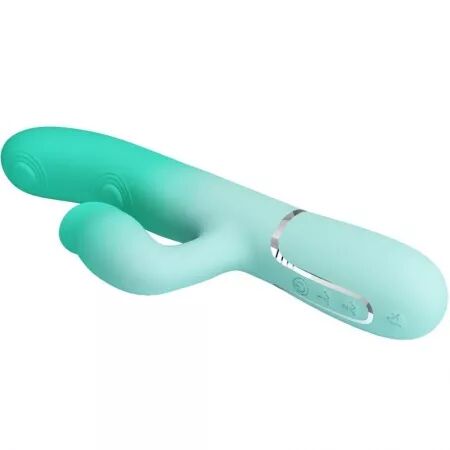 PRETTY LOVE - VIBRATEUR LAPIN MULTIFONCTION GIGI VERT AQUA