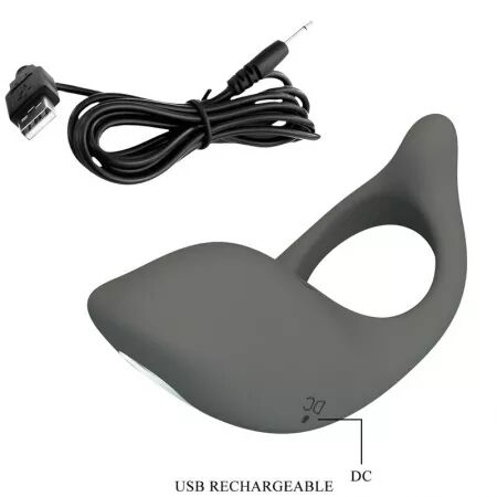 PRETTY LOVE - GEMMA ANNEAU VIBRATEUR AVEC MEMOIRE GRIS