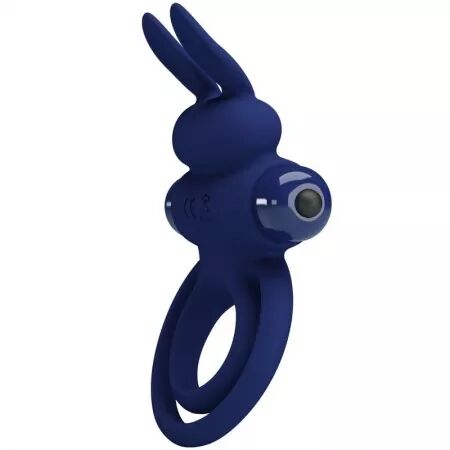 PRETTY LOVE - DAREY DOUBLE ANNEAU VIBRANT LAPIN BLEU