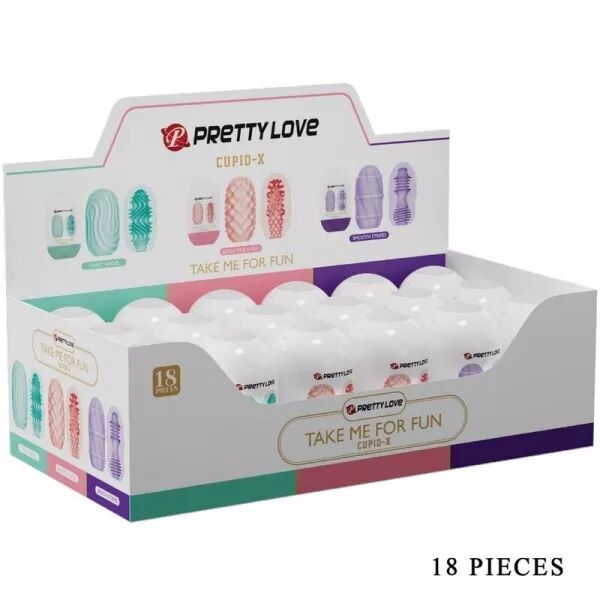 PRETTY LOVE - CUPID X 18 MASTURBATEURS POUR HOMMES DIFF�RENTES TEXTURES