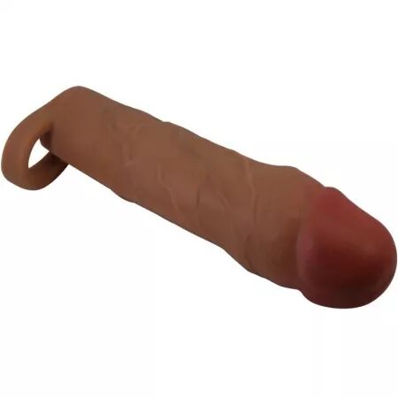 PRETTY LOVE - MANCHON DE PÉNIS HANI AVEC EXTENSION DE 5 CM MULÂTRE
