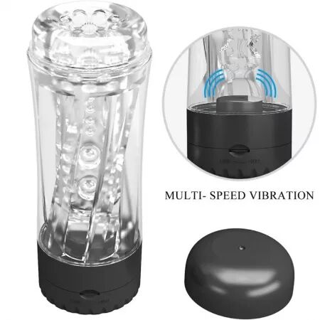 PRETTY LOVE - MASTURBATEUR HOMME TAMARA VIBRATEUR MULTI-VITESSES NOIR